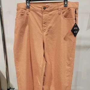 AVA & VIV WIDE LEG CROP PANTS